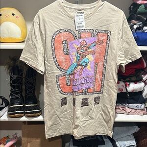 NWT Marvel Beige Spider-Man Short Sleeve Tee